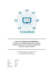 A survey on ontology-based applications. e ... - STI Innsbruck