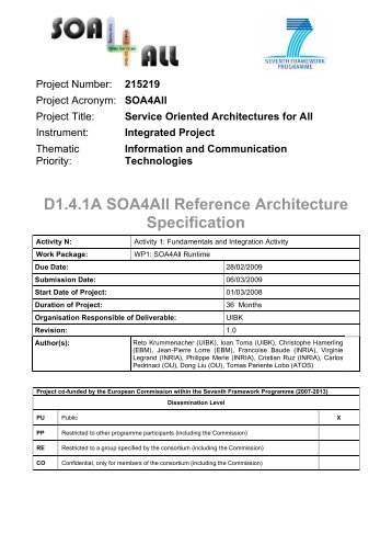 D1.4.1A SOA4All Reference Architecture Specification - STI Innsbruck