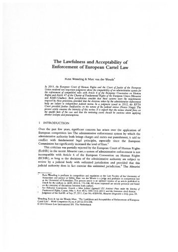 The Lawfulness and Acceptability of Enforcement of ... - Stibbe