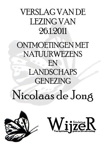 Nicolaas de Jong - Stichting Wijzer