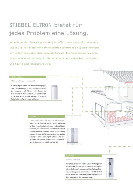 Wirkungsvolle Heiztechnik für Neubauten und ... - Stiebel Eltron