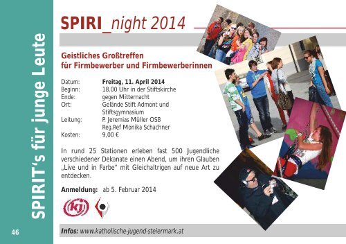 Jahresprogramm 2013-2014 - Stift Admont