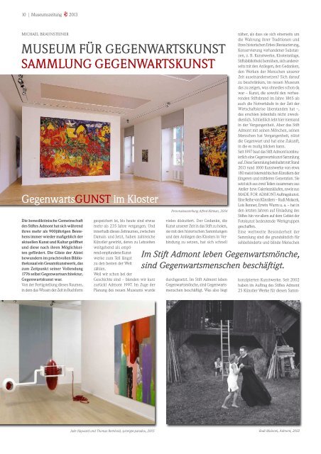 Museumszeitung 2013 - Stift Admont