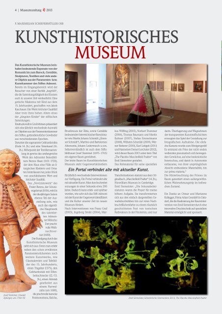 Museumszeitung 2013 - Stift Admont