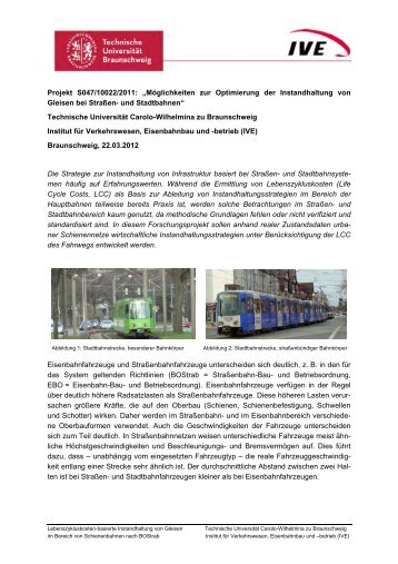 Projekt S047/10022/2011 - Karl-Vossloh-Stiftung