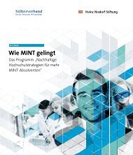 Wie MINT gelingt - Stifterverband fÃ¼r die Deutsche Wissenschaft