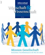 Wirtschaft & Wissenschaft 1/2011 - Stifterverband fÃ¼r die Deutsche ...