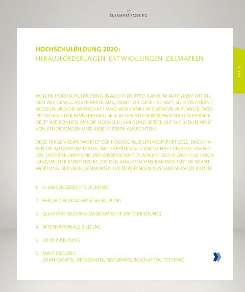 Hochschulbildungsreport 2020 - Stifterverband fÃ¼r die Deutsche ...