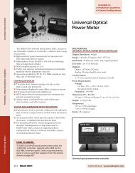 Universal Optical Power Meter - Spectroscopic