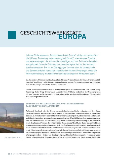 der gesamte bericht zum download (pdf: 4 mb) - Stiftung "Erinnerung ...