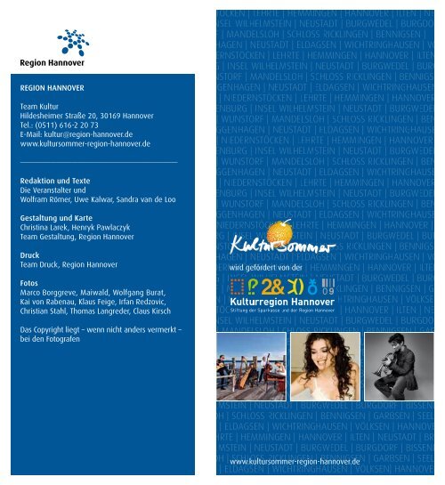 tursommer 2012 13. juli bis 9. september - Stiftung Kulturregion ...