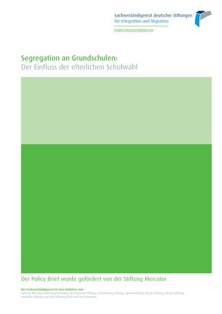 Segregation an Grundschulen: Der Einfluss der ... - Stiftung Mercator