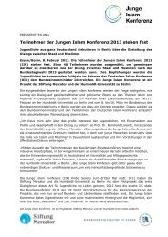 Teilnehmer JIK - Stiftung Mercator