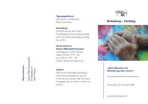Einladung - Fachtag - Stiftung Scheuern