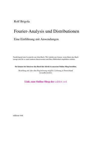 Zur diskreten Fouriertransformation, Signal-Analyse und ...