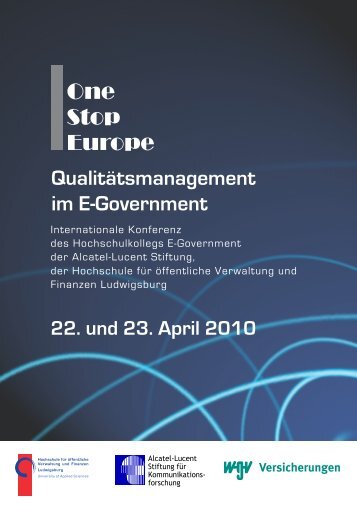 QualitÃ¤tsmanagement im E-Government - Alcatel-Lucent Stiftung fÃ¼r ...