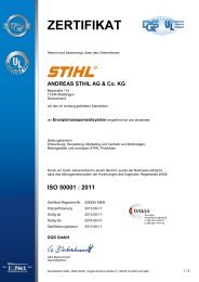 Zertifikat ISO 50001 : 2011 (PDF, 842.19 KB) - Stihl