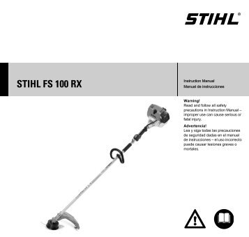 STIHL FS 100 RX Weed and Grass Trimmer Instruction Manual ...