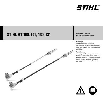 STIHL HT 100/101/130/131 Professional Use Pole Pruner ...