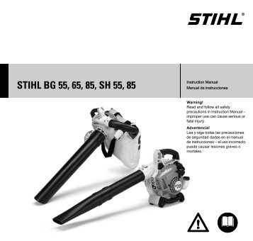 STIHL BG 55, 65, 85 & SH 55, 85 Blower Instruction Manual | STIHL ...