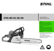 Stihl Ms 261 C Q Fuel Efficient Chain Saw Instruction Manual Stihl Ms 261 C Q Fuel Efficient Chain Saw Instruction Manual