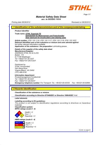 STIHL Superlub FS (PDF)