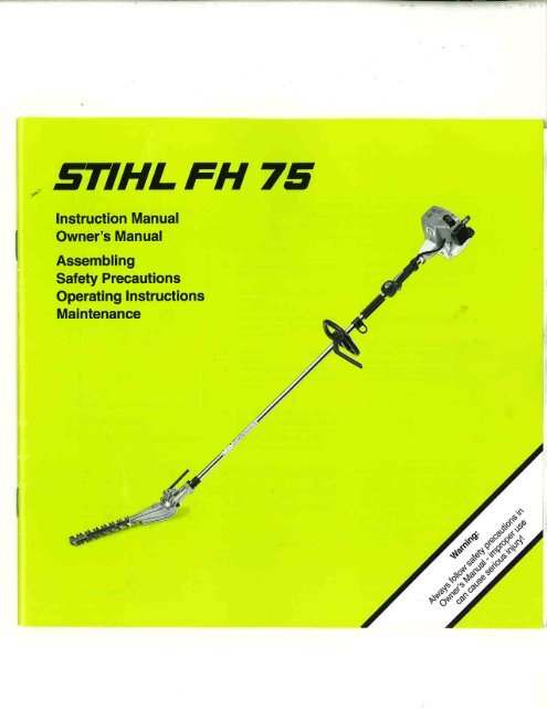 FH 75 Scrub Cutter â Professional Trimmers and Brush Cutters | STIHL