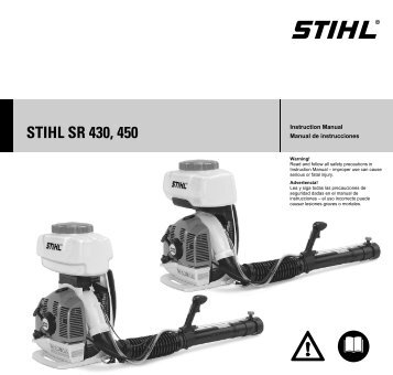 STIHL SR 430, 450 Instruction Manual Manual de instrucciones