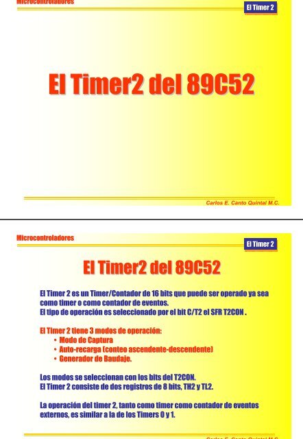 Cuando DCEN=0, el Timer 2 automáticamente realiza un