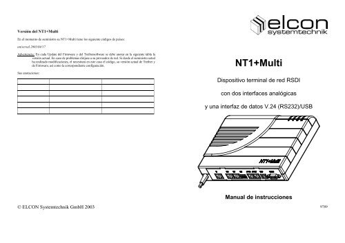 ELCON NT1 MULTI DRIVER DOWNLOAD ELCON NT1 MULTI WINDOWS VISTA DRIVER DOWNLOAD