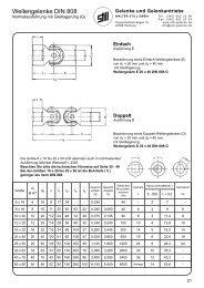 Wellengelenk DIN 808 Ausf. G Wellengelenke ... - Walter Still GmbH