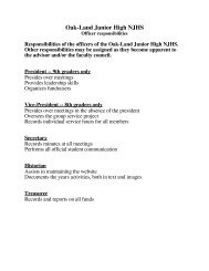 NJHS Officer Application - Stillwater Area Schools