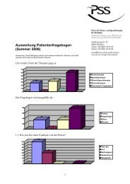 Auswertung Patientenfragebogen - Stimm-und-sprachtherapie.de