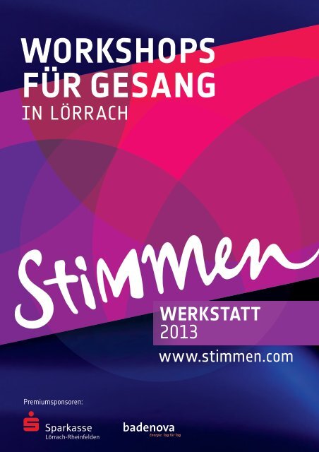 STIMMEN-Werkstatt 2013