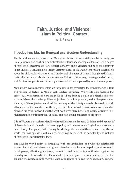 Islam and Politics - The Stimson Center