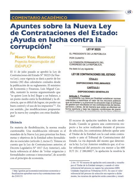 PROYECTO ANTICORRUPCIÓN Nº 39 - Julio de 2014