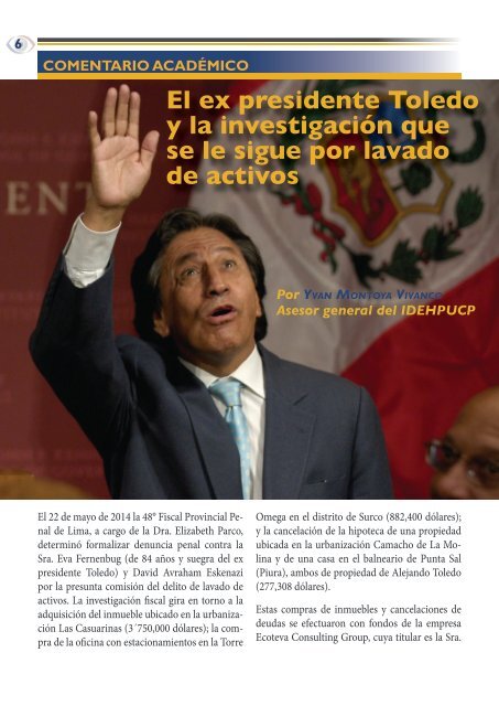 PROYECTO ANTICORRUPCIÓN Nº 39 - Julio de 2014