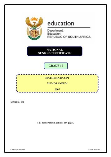 Maths P1 GR 10 Memo 2007.pdf