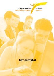 NKF-Zertifikat - Studieninstitut Westfalen Lippe