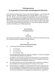 Prüfungsordnung für Angestellte - Studieninstitut Westfalen Lippe