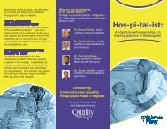 Hopitalist Brochure - St James Mercy Hospital