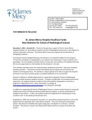 Press Release (PDF) - St James Mercy Hospital