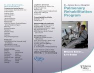 Pulmonary Rehabilitation Brochure - St James Mercy Hospital