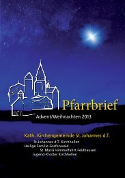 Pfarrbrief - Pfarrei St. Johannes der Täufer