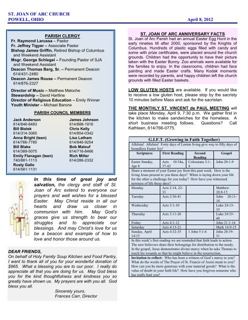 St Joan Of Arc Church Powell Ohio April 8 2012 In This