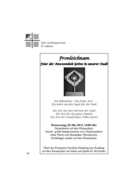 Ausgabe Mai 2013 neu - St. Jodokus Bielefeld