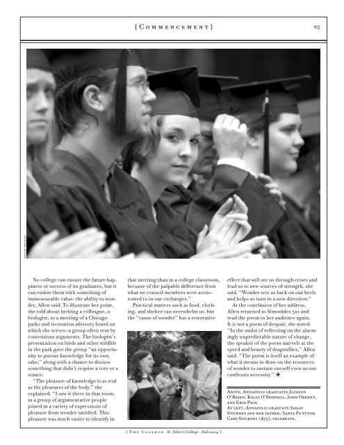 Magazine - summer 03 - St. John's College