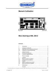 Manuel d'utilisation Bloc électrique EBL 220-2