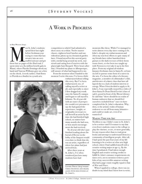 Magazine - summer 03 - St. John's College