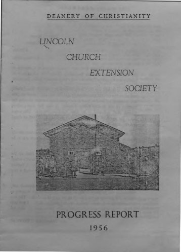 progress report - St. John the Baptist Parish Church. Ermine. Lincoln.